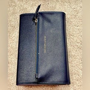 Anthropologie leather weekly planner